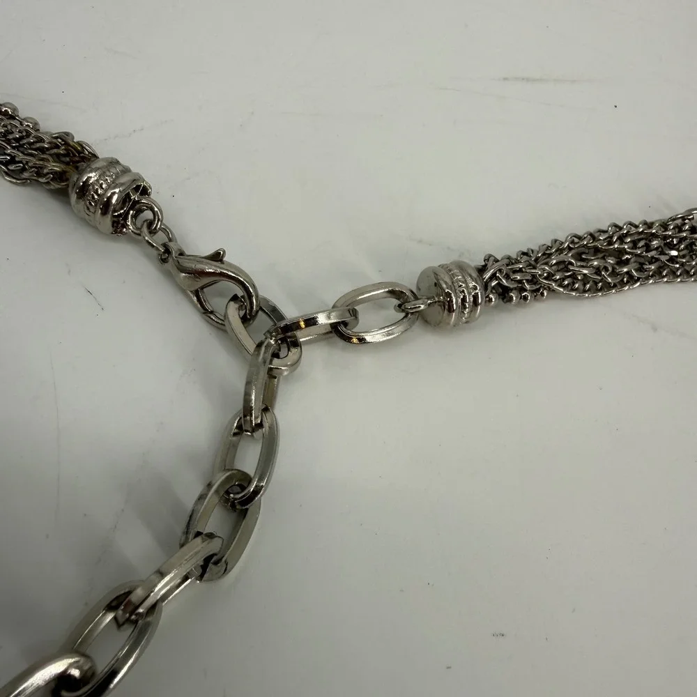 Calvin Klein Silver Tone Multi Chain Hip Belt Waist Chain Y2K‎ Statement 36